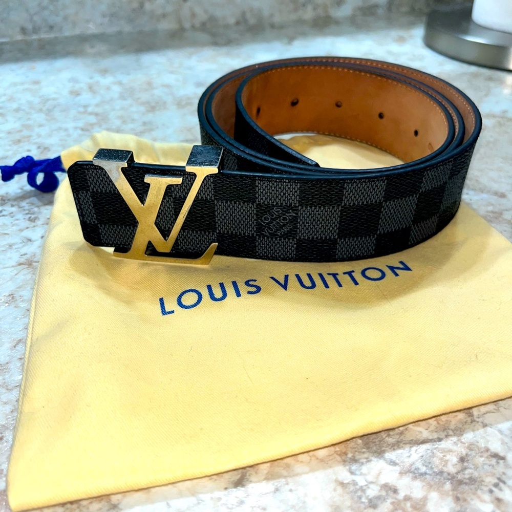 LOUIS VUITTON INITIALS BELT (BARELY USED)